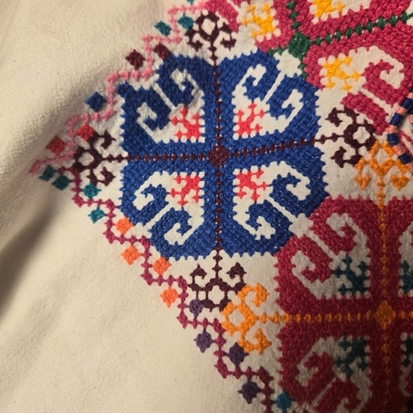 Jolum Mayaetik or Women Who Weave Embroidered &‎ Woven Cotton Huipil Dress Boho - Picture 10 of 15